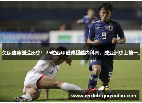 久保建英创造历史！25粒西甲进球超越内科南，成亚洲史上第一。